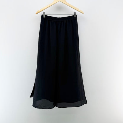 【美品】ユニクロ ガウチョパンツ ブラック Mサイズ【クリーニング発送】