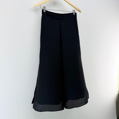 【美品】ユニクロ ガウチョパンツ ブラック Mサイズ【クリーニング発送】