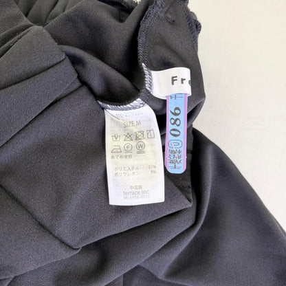 【美品】Frene スラックス ブラック Mサイズ【クリーニング発送】