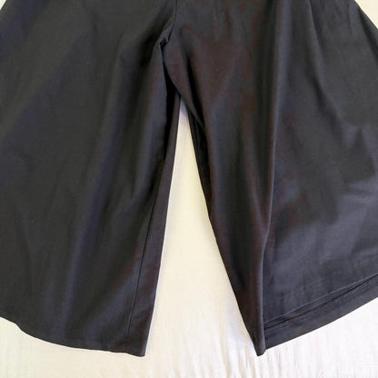 【美品】aquagarage ガウチョパンツ ブラック Mサイズ 【クリーニング発送】