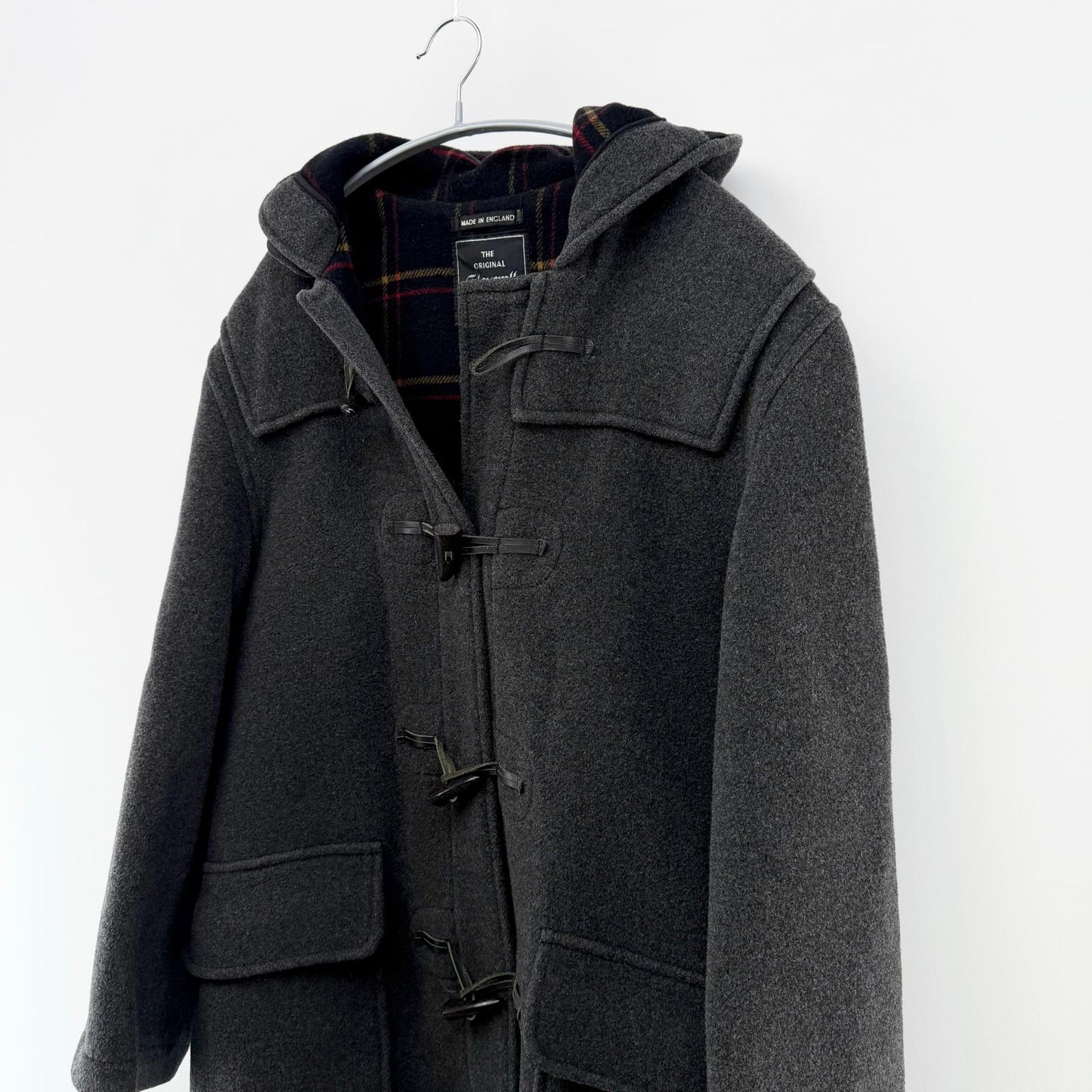 【美品】Gloverall ダッフルコート グレー USA38/EUR48【クリーニング発送】