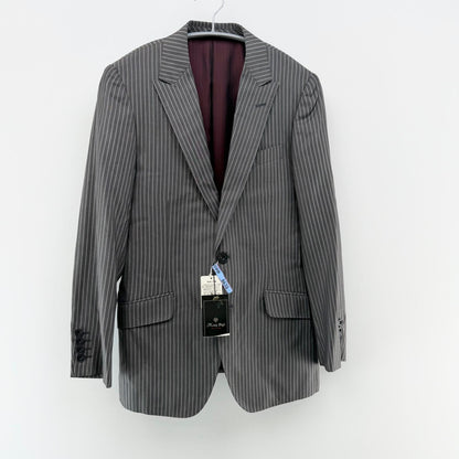 【新品タグ付】メンズビギ ビジネススーツ上下 ストライプ 01サイズ【美品】