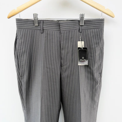 【新品タグ付】メンズビギ ビジネススーツ上下 ストライプ 01サイズ【美品】