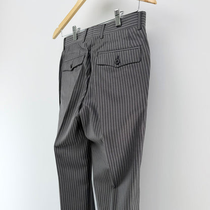 【新品タグ付】メンズビギ ビジネススーツ上下 ストライプ 01サイズ【美品】