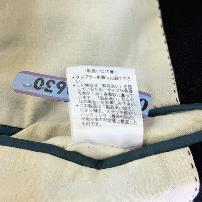 【美品】ポールスミス ウールジップデザインテーラードジャケット ブラック Lサイズ【クリーニング発送】