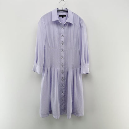 【美品】Nanette Lepore ワンピース パープル 2サイズ【クリーニング発送】