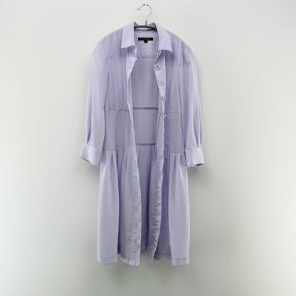 【美品】Nanette Lepore ワンピース パープル 2サイズ【クリーニング発送】