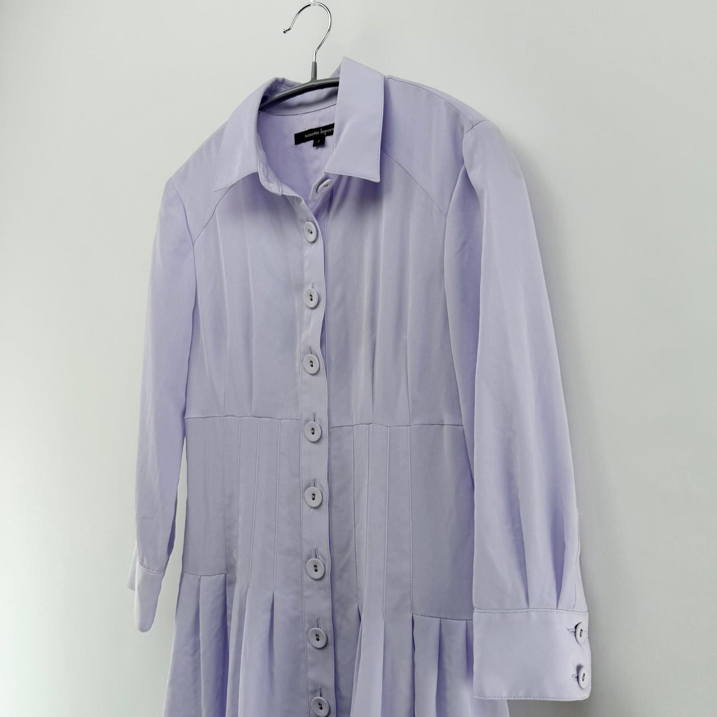 【美品】Nanette Lepore ワンピース パープル 2サイズ【クリーニング発送】