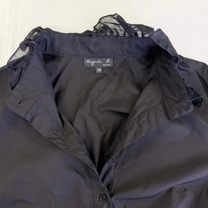 【美品】Agnes b. ロングワンピース ブラック 36サイズ【クリーニング発送】