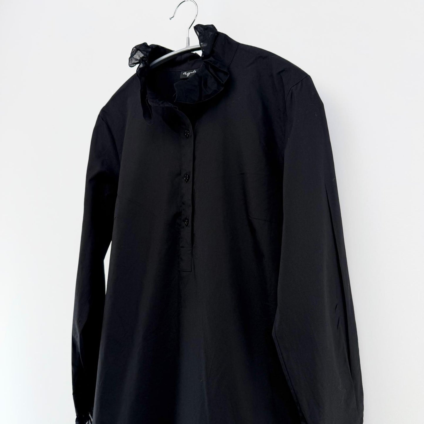 【美品】Agnes b. ロングワンピース ブラック 36サイズ【クリーニング発送】