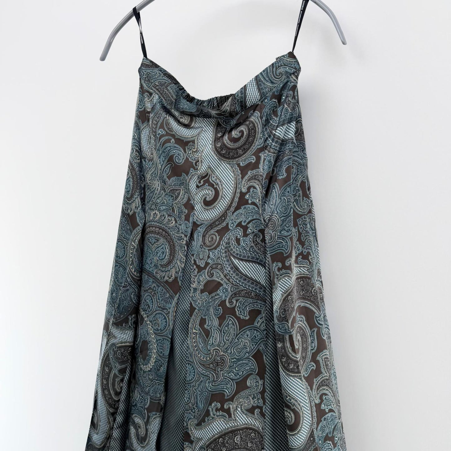 【美品】DOUBLE STANDARD CLOTHING フレアスカート グリーン 36サイズ【クリーニング発送】
