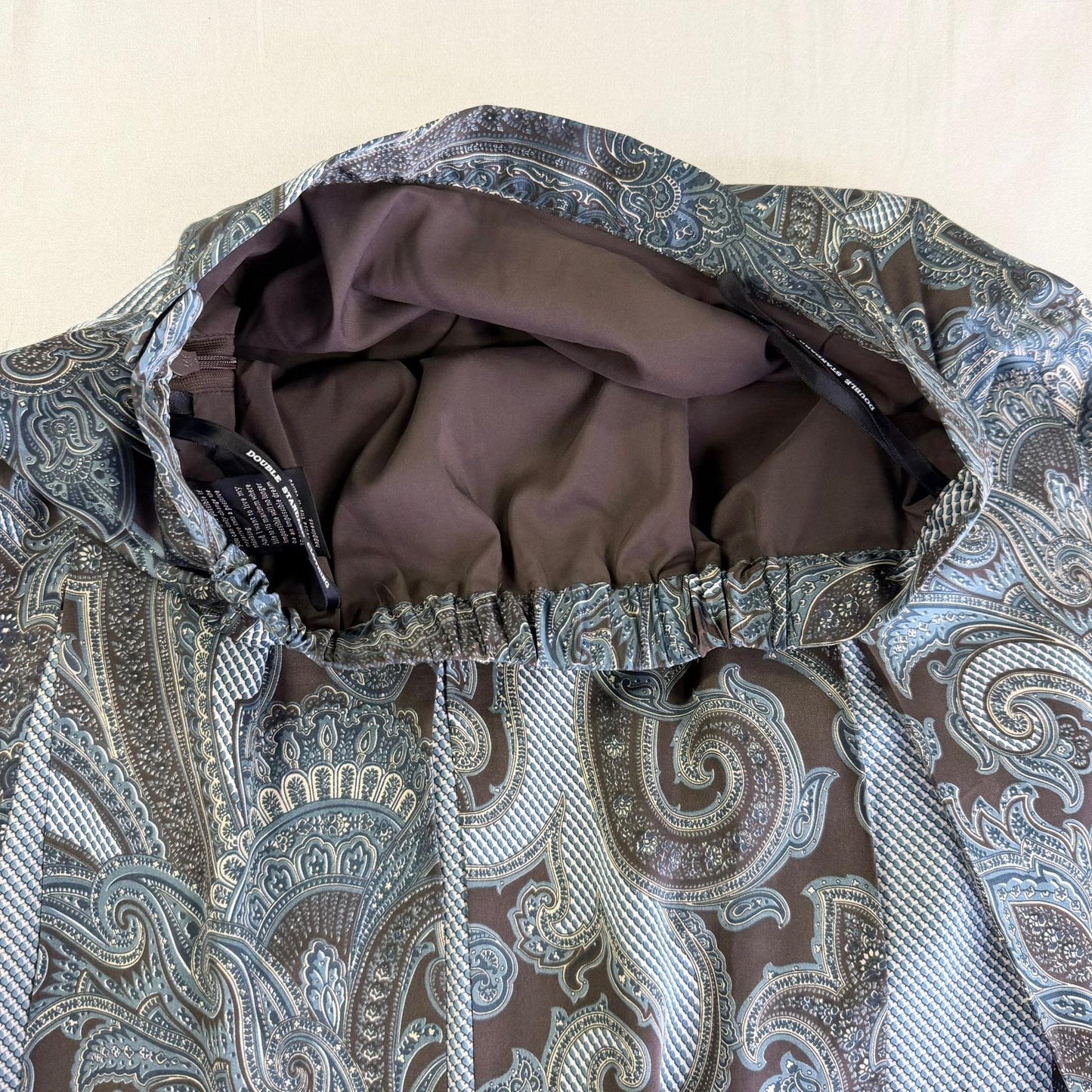 【美品】DOUBLE STANDARD CLOTHING フレアスカート グリーン 36サイズ【クリーニング発送】