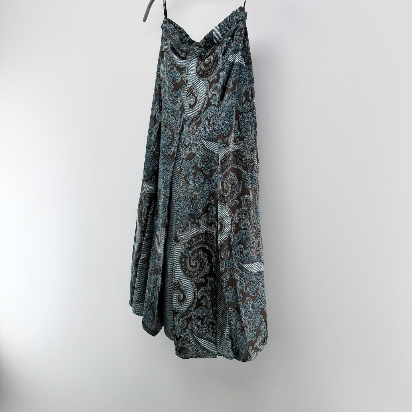 【美品】DOUBLE STANDARD CLOTHING フレアスカート グリーン 36サイズ【クリーニング発送】