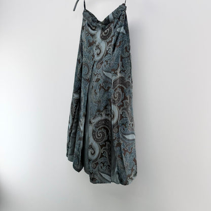 【美品】DOUBLE STANDARD CLOTHING フレアスカート グリーン 36サイズ【クリーニング発送】
