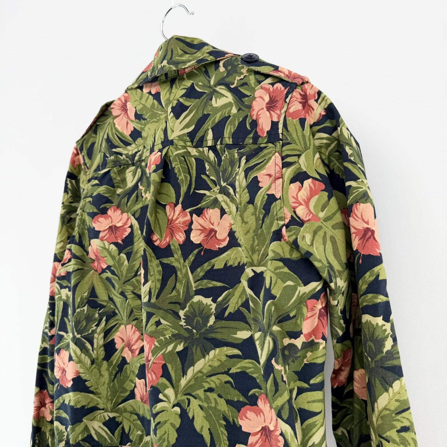 【美品】A.P.C ミリタリージャケット 花柄 36サイズ 【クリーニング発送】