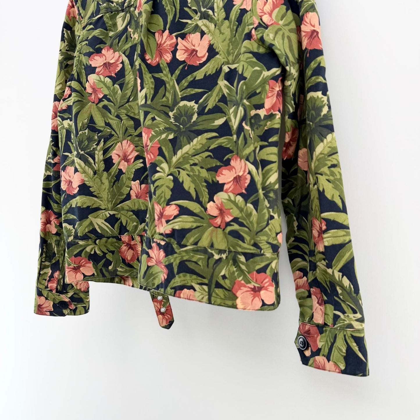 【美品】A.P.C ミリタリージャケット 花柄 36サイズ 【クリーニング発送】