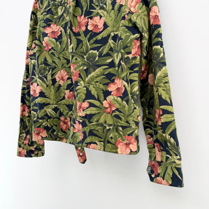 【美品】A.P.C ミリタリージャケット 花柄 36サイズ 【クリーニング発送】