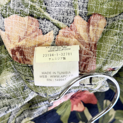 【美品】A.P.C ミリタリージャケット 花柄 36サイズ 【クリーニング発送】