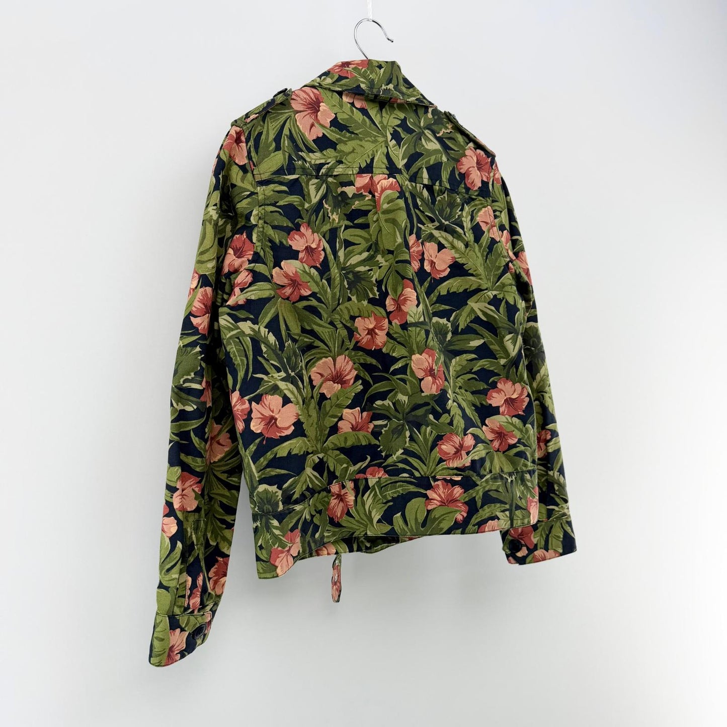 【美品】A.P.C ミリタリージャケット 花柄 36サイズ 【クリーニング発送】