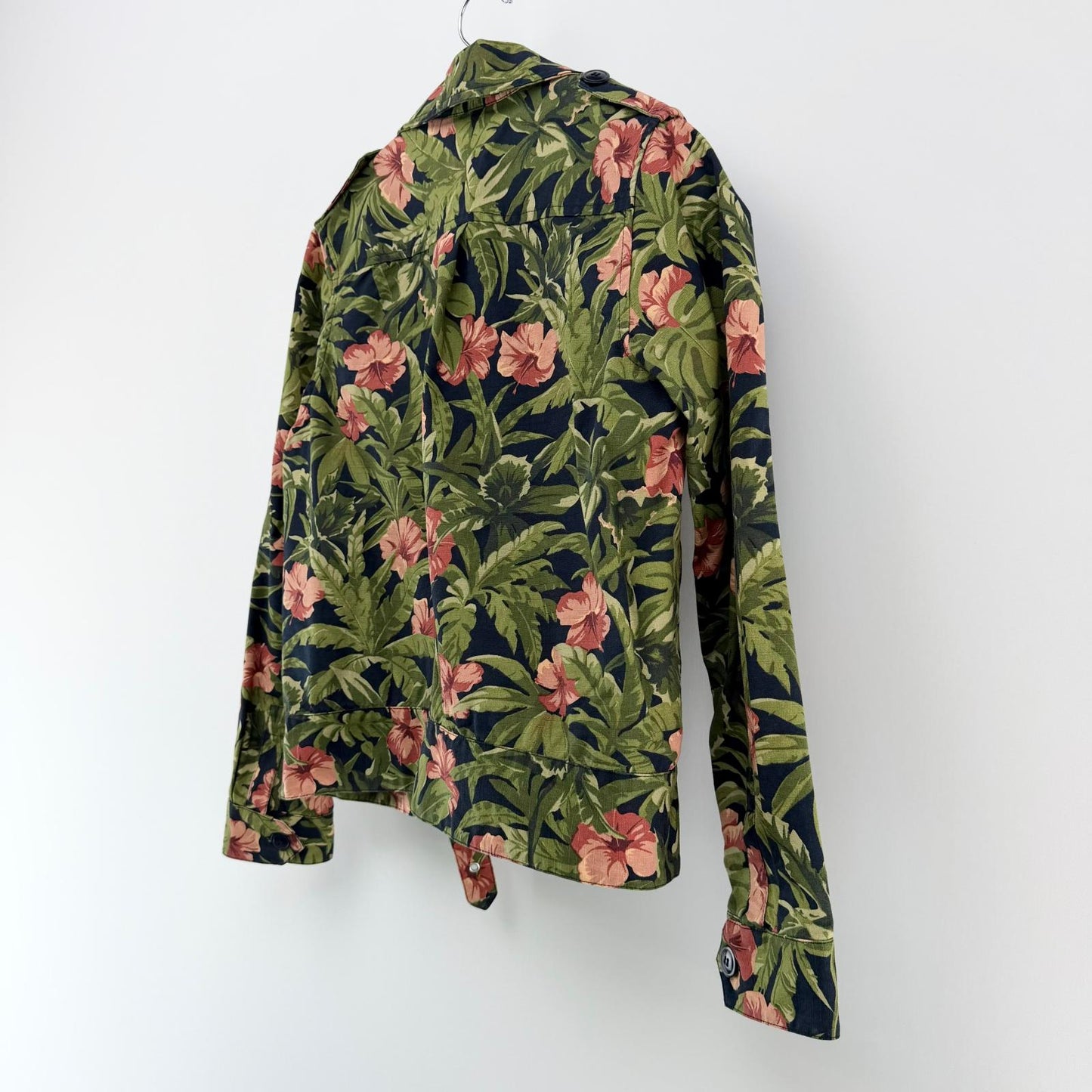 【美品】A.P.C ミリタリージャケット 花柄 36サイズ 【クリーニング発送】