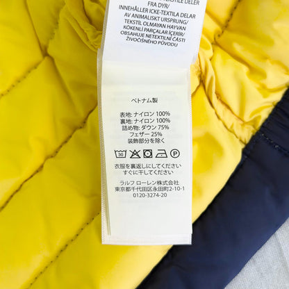【美品】POLO RALPH LAUREN ダウンジャケット ネイビー 3Tサイズ【クリーニング発送】