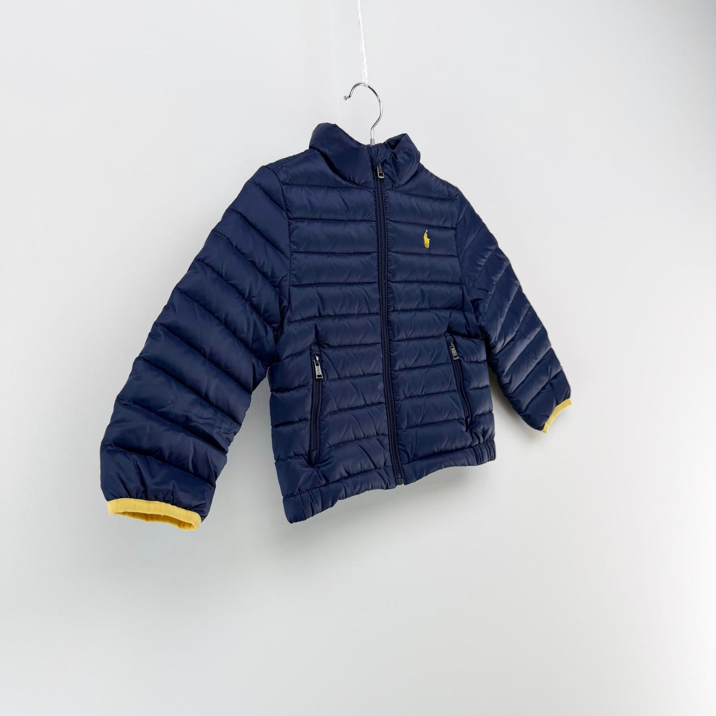 【美品】POLO RALPH LAUREN ダウンジャケット ネイビー 3Tサイズ【クリーニング発送】