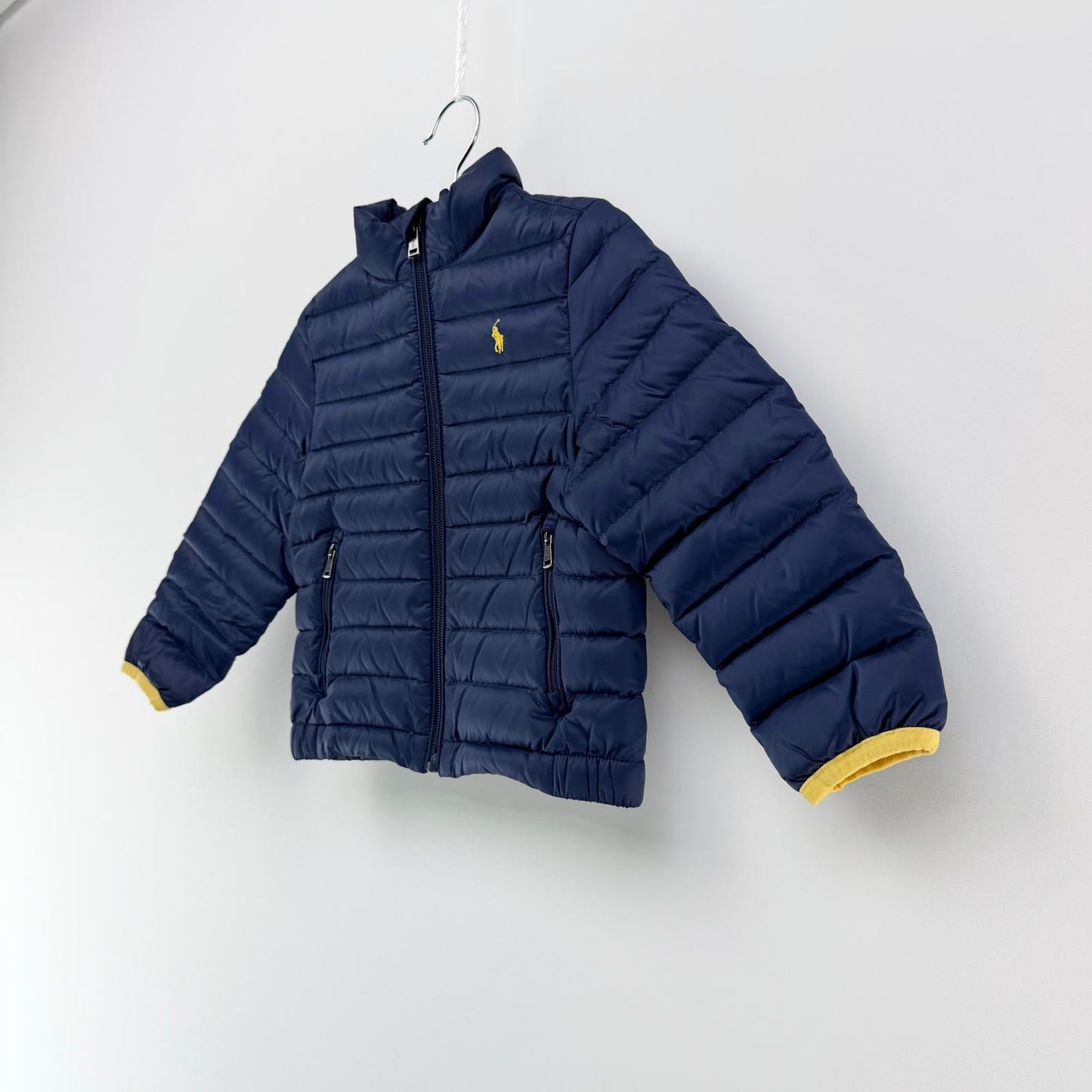 【美品】POLO RALPH LAUREN ダウンジャケット ネイビー 3Tサイズ【クリーニング発送】