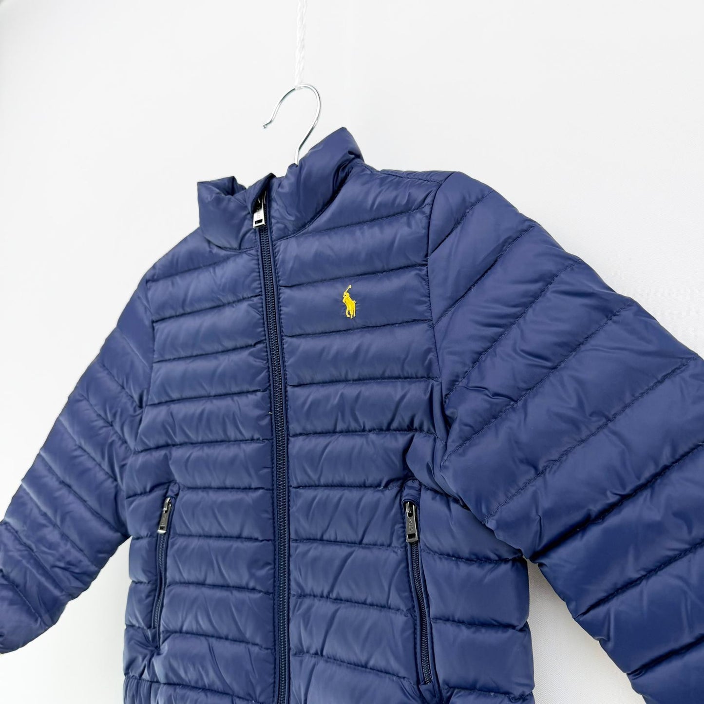【美品】POLO RALPH LAUREN ダウンジャケット ネイビー 3Tサイズ【クリーニング発送】
