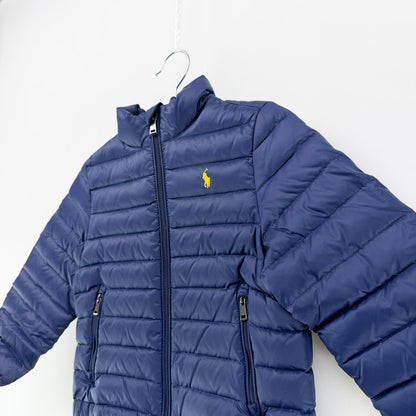 【美品】POLO RALPH LAUREN ダウンジャケット ネイビー 3Tサイズ【クリーニング発送】