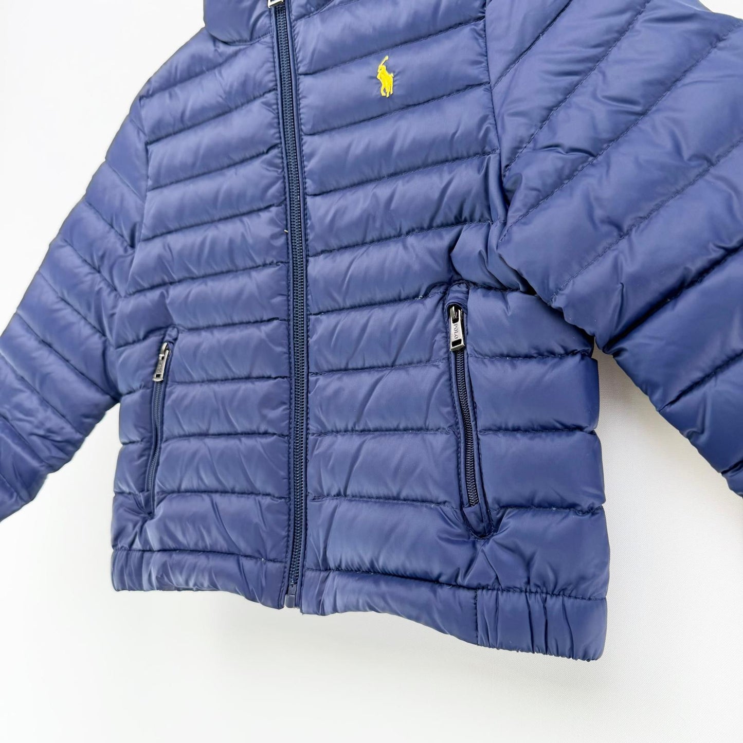 【美品】POLO RALPH LAUREN ダウンジャケット ネイビー 3Tサイズ【クリーニング発送】