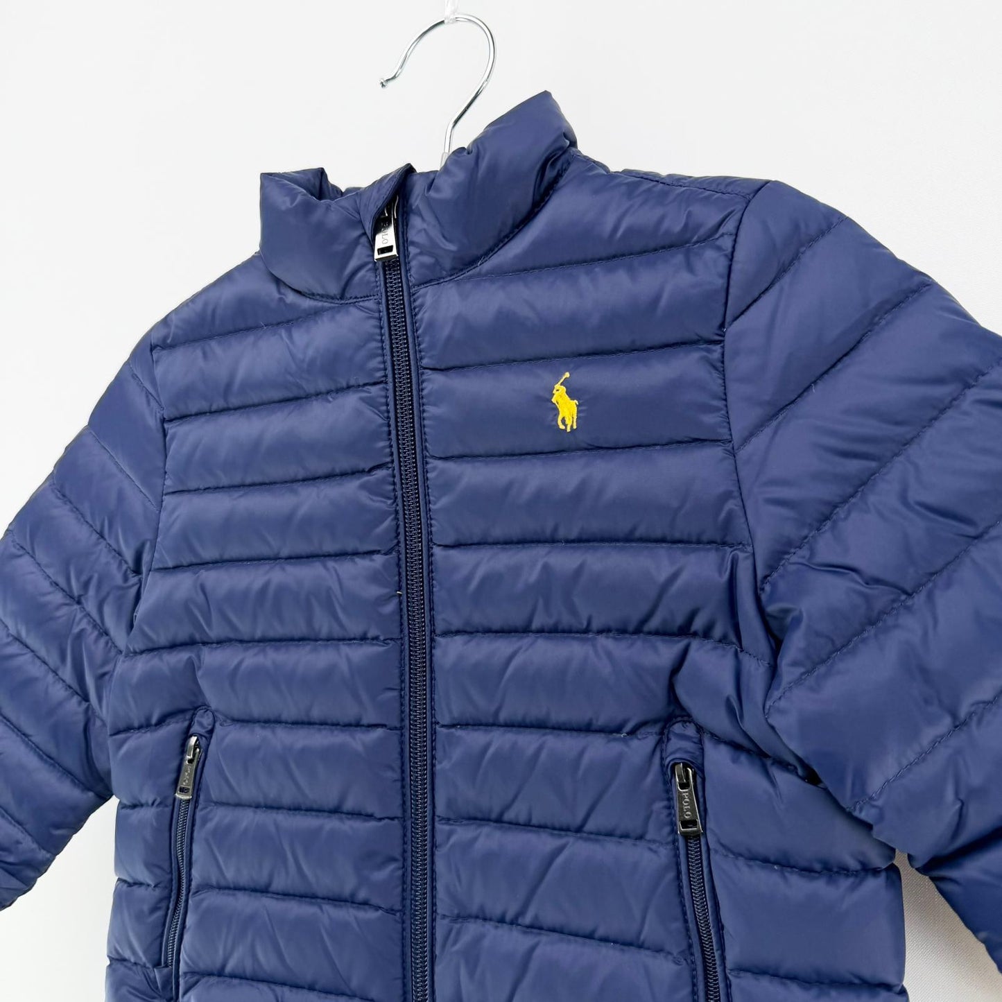 【美品】POLO RALPH LAUREN ダウンジャケット ネイビー 3Tサイズ【クリーニング発送】