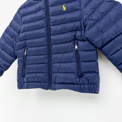【美品】POLO RALPH LAUREN ダウンジャケット ネイビー 3Tサイズ【クリーニング発送】