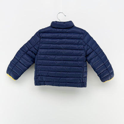 【美品】POLO RALPH LAUREN ダウンジャケット ネイビー 3Tサイズ【クリーニング発送】