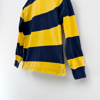 【美品】POLO RALPH LAUREN 長袖ポロシャツ イエロー 7サイズ【クリーニング発送】