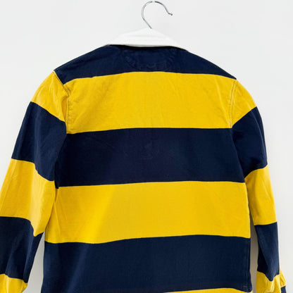 【美品】POLO RALPH LAUREN 長袖ポロシャツ イエロー 7サイズ【クリーニング発送】