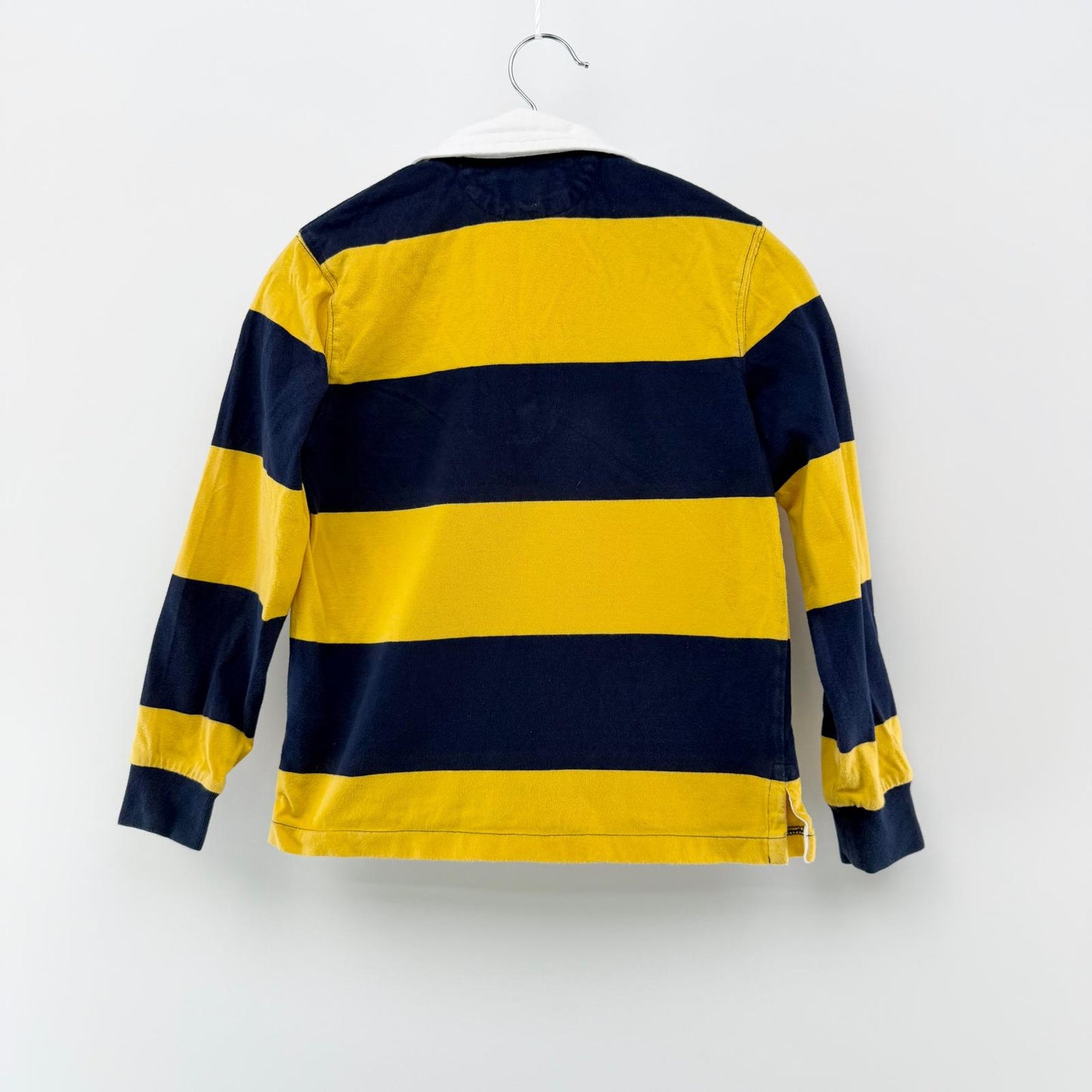 【美品】POLO RALPH LAUREN 長袖ポロシャツ イエロー 7サイズ【クリーニング発送】