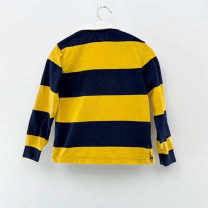 【美品】POLO RALPH LAUREN 長袖ポロシャツ イエロー 7サイズ【クリーニング発送】