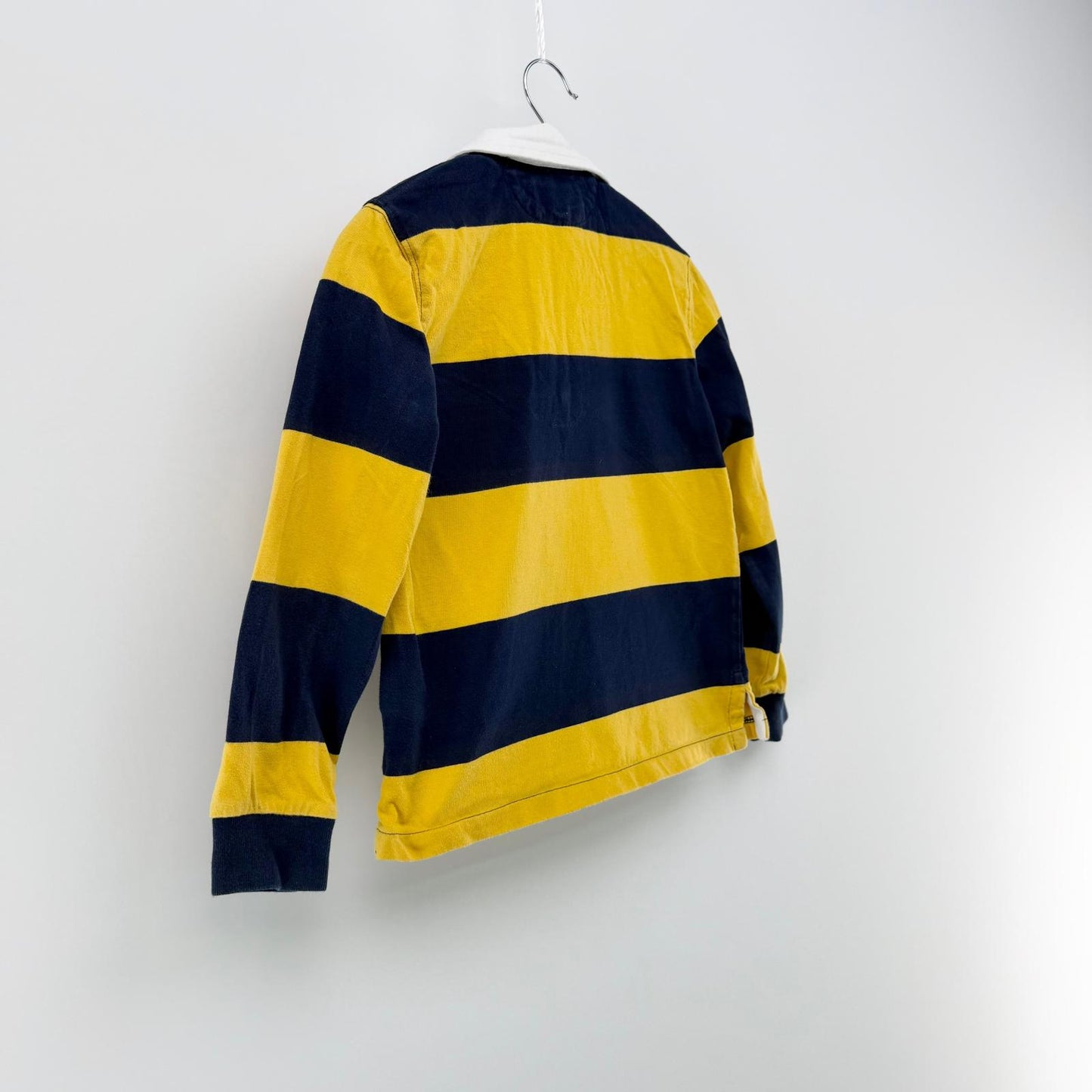 【美品】POLO RALPH LAUREN 長袖ポロシャツ イエロー 7サイズ【クリーニング発送】