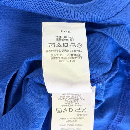 【美品】POLO RALPH LAUREN 半袖Tシャツ キッズ ブルー 3Tサイズ【クリーニング発送】