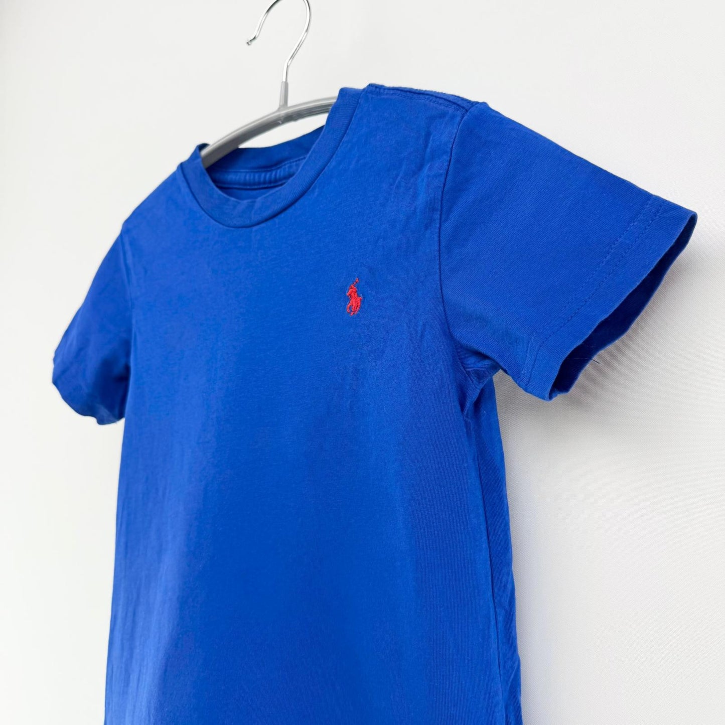 【美品】POLO RALPH LAUREN 半袖Tシャツ キッズ ブルー 3Tサイズ【クリーニング発送】