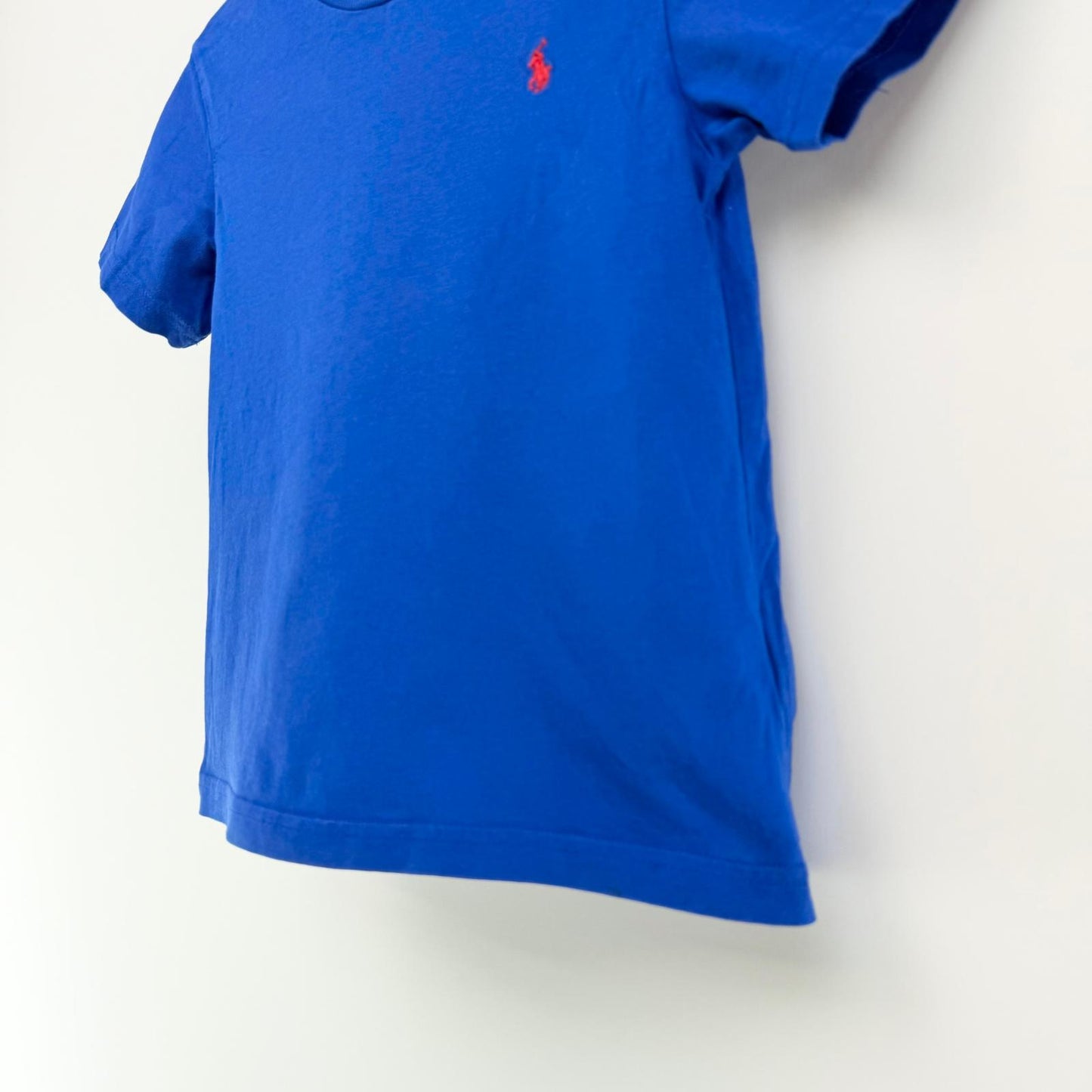 【美品】POLO RALPH LAUREN 半袖Tシャツ キッズ ブルー 3Tサイズ【クリーニング発送】