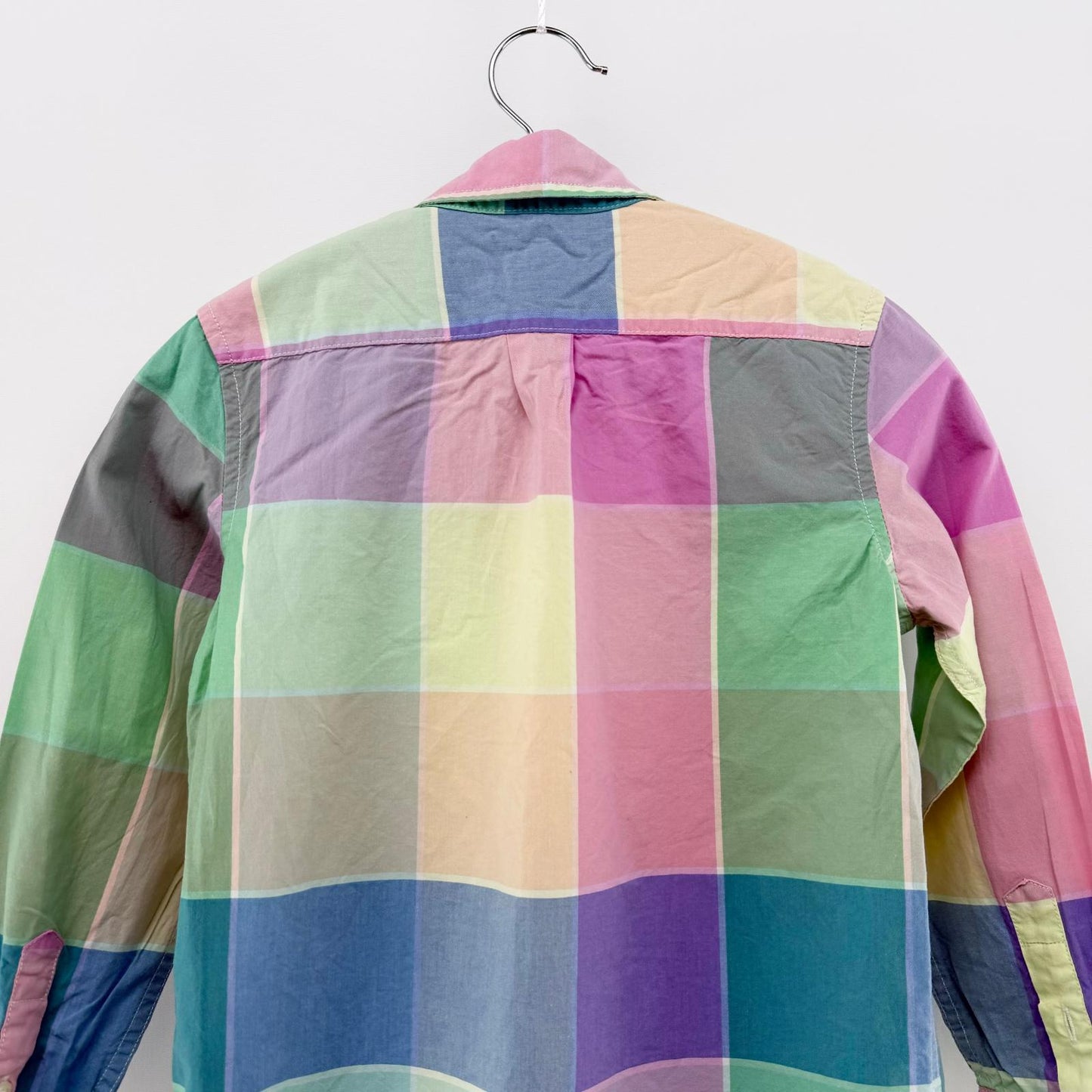 【美品】GAP KIDS 長袖シャツ チェック S（6-7）サイズ【クリーニング発送】