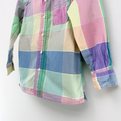 【美品】GAP KIDS 長袖シャツ チェック S（6-7）サイズ【クリーニング発送】