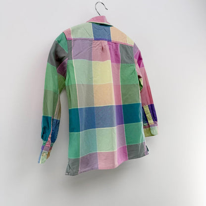 【美品】GAP KIDS 長袖シャツ チェック S（6-7）サイズ【クリーニング発送】