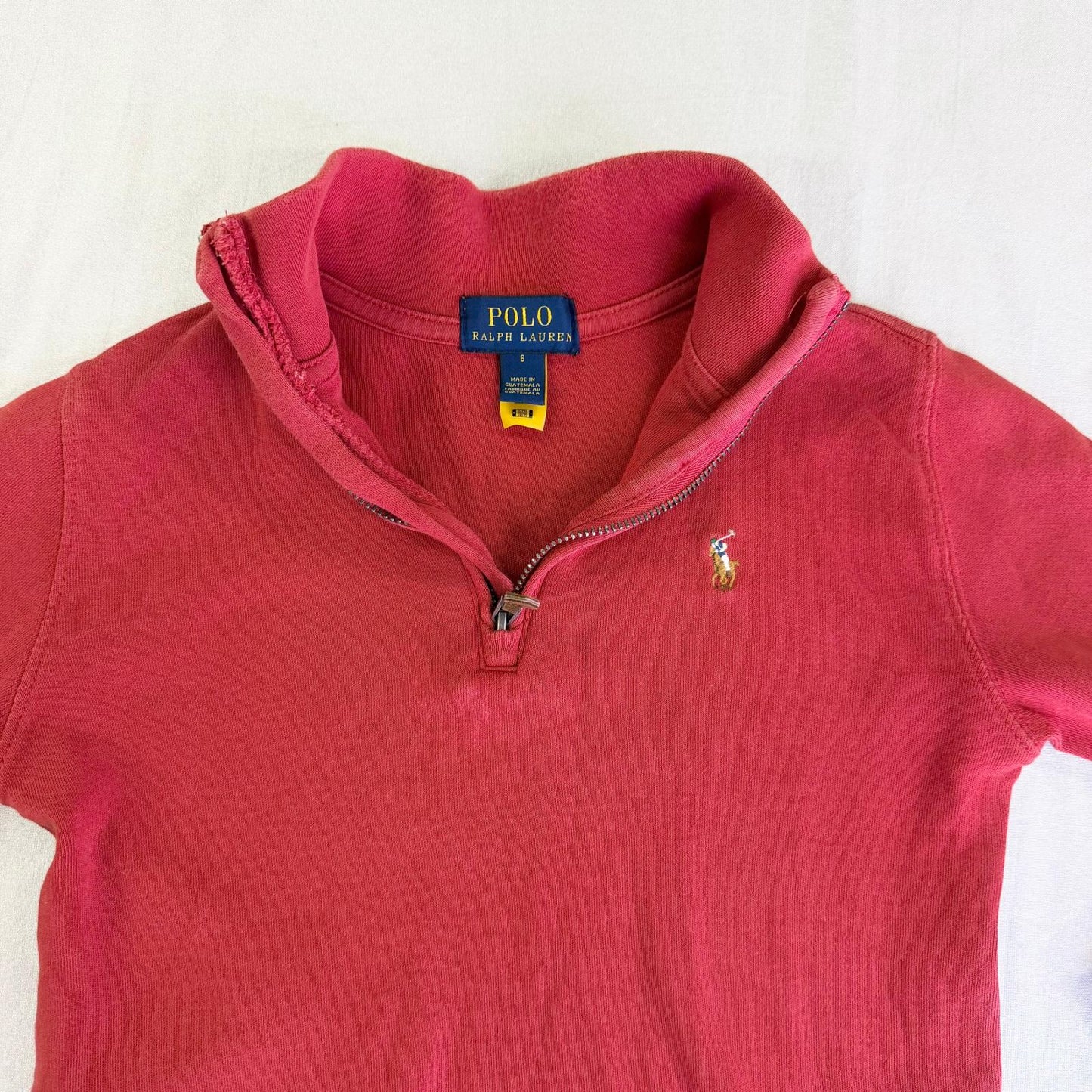 【美品】POLO RALPH LAUREN セーター レッド 6サイズ 【クリーニング発送】