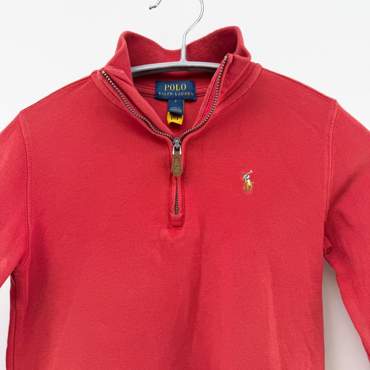【美品】POLO RALPH LAUREN セーター レッド 6サイズ 【クリーニング発送】