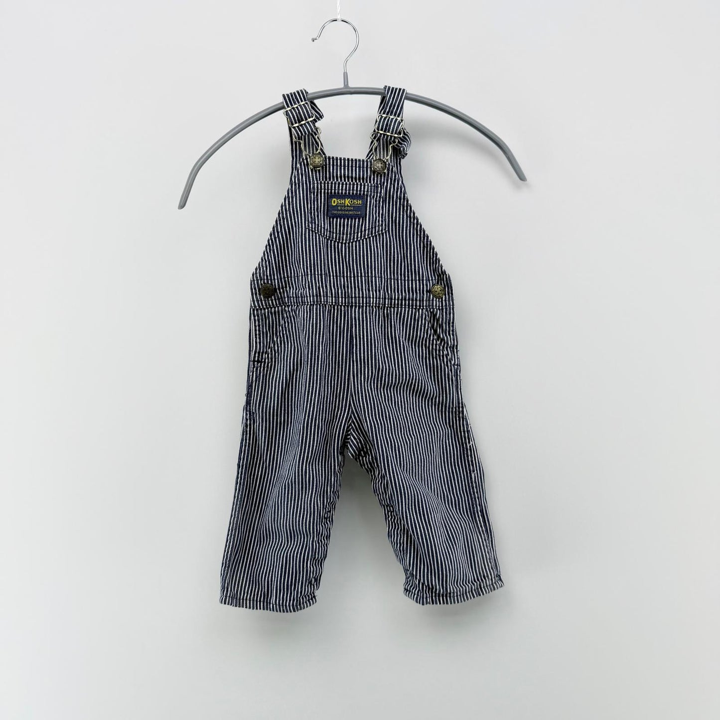 【美品】OshKosh デニムオーバーオール ネイビー 18サイズ【クリーニング発送】