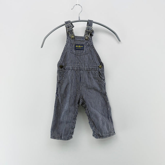【美品】OshKosh デニムオーバーオール ネイビー 18サイズ【クリーニング発送】