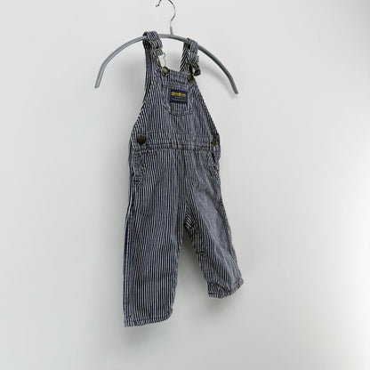 【美品】OshKosh デニムオーバーオール ネイビー 18サイズ【クリーニング発送】