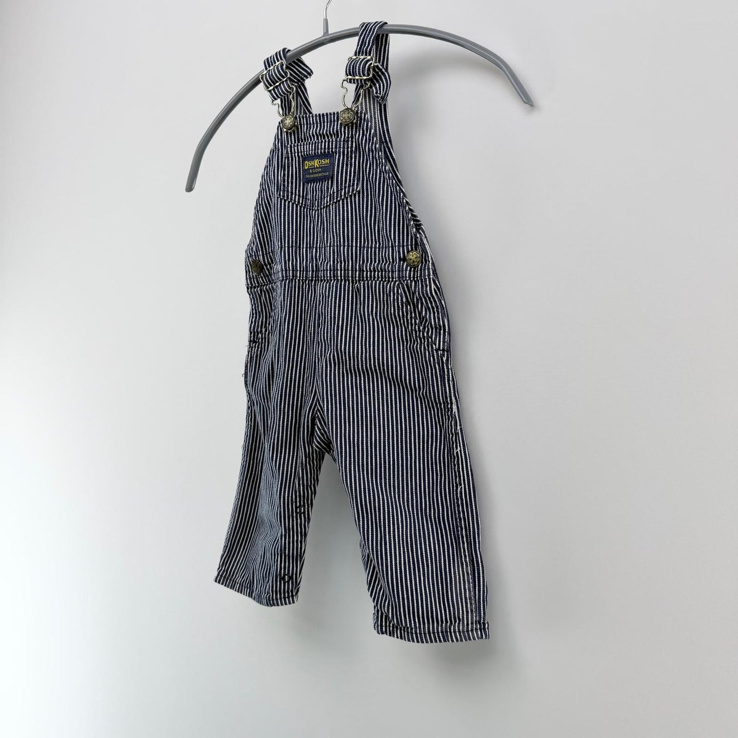 【美品】OshKosh デニムオーバーオール ネイビー 18サイズ【クリーニング発送】